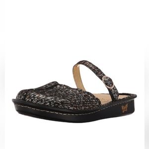 Alegria Iridescent Leopard Tuscany Mary Jane Clogs Slid